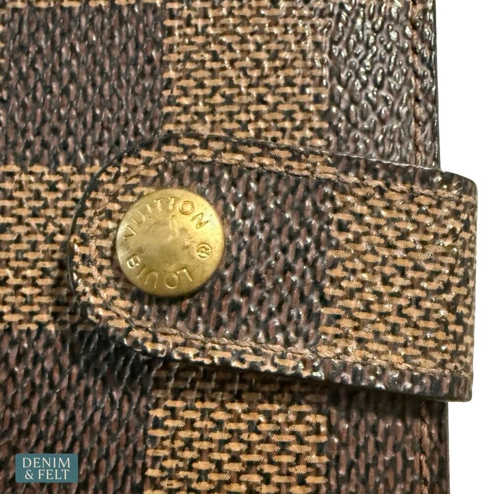 Louis Vuitton Damier Ebene Kisslock Wallet Clutch‎ Vintage Paris Heritage Luxe - Picture 5 of 16